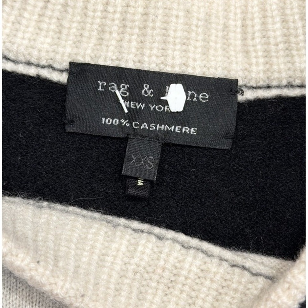 Rag & Bone Masie 100% Cashmere Striped Sweater Size XXS Preppy Luxury Nautical - Picture 6 of 8
